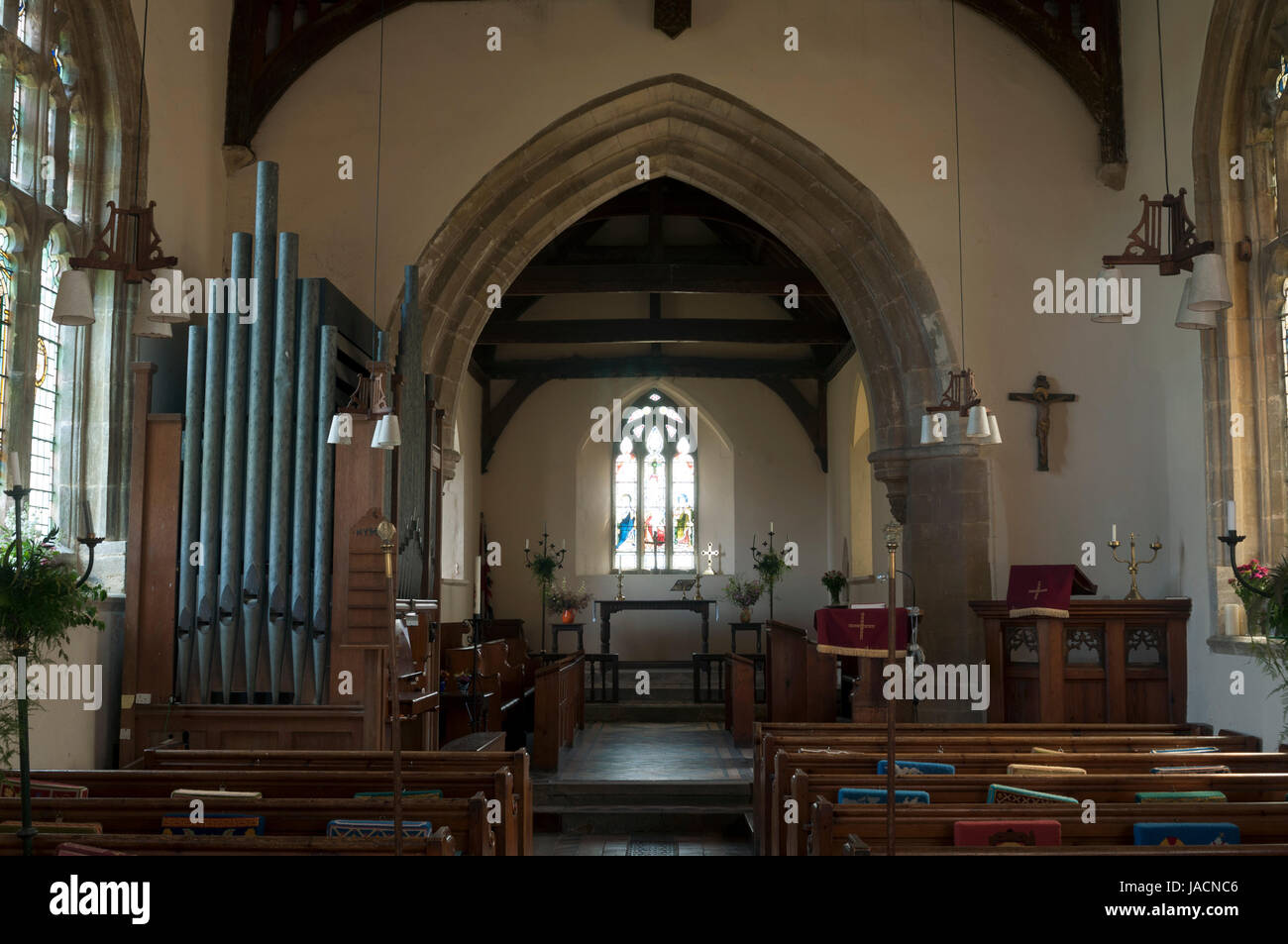St. Cecilia`s Church, Adstock, Buckinghamshire, England, UK Stock Photo